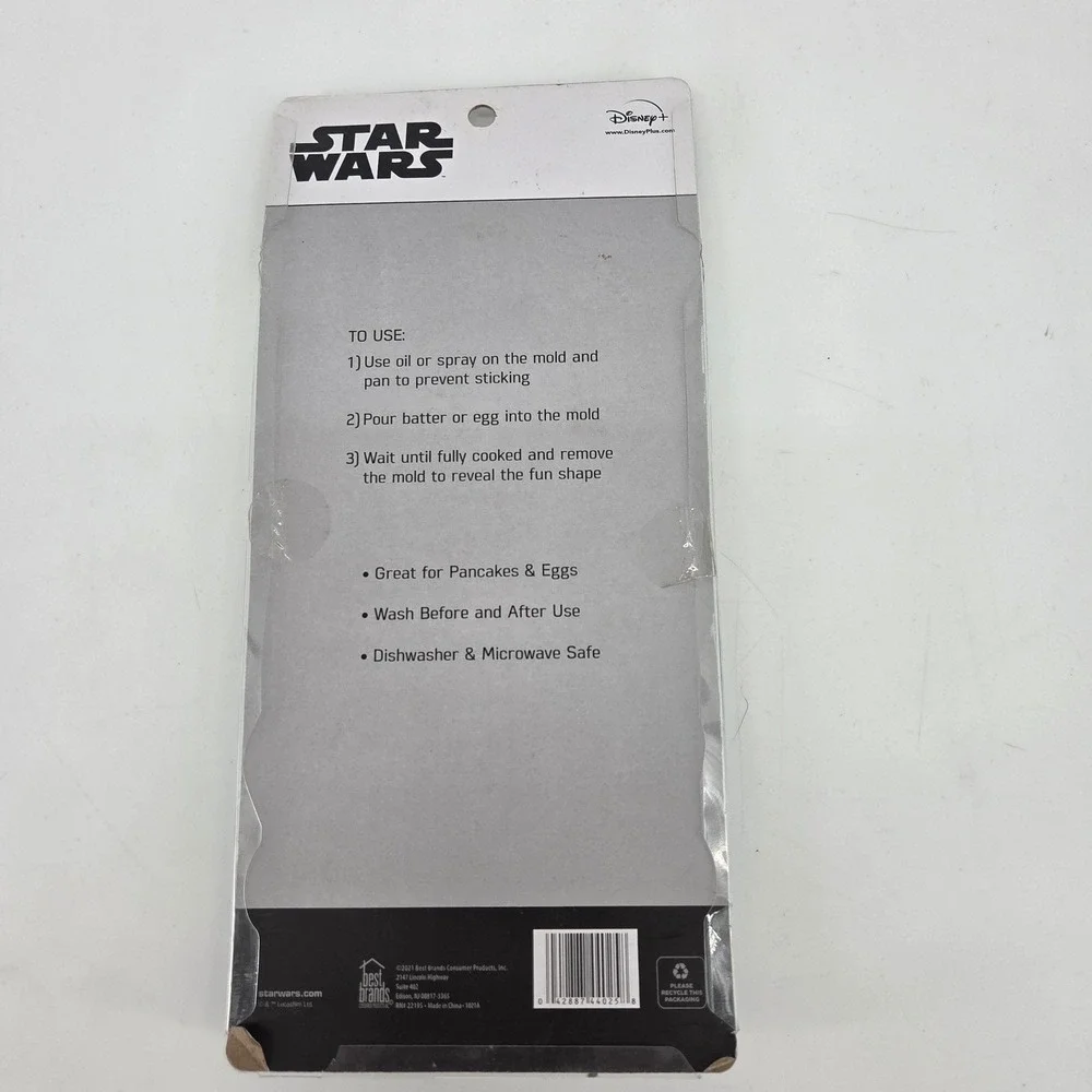 Star Wars The Mandalorian Grogu & Frog Silicone Breakfast Molds 2-Pack NEW